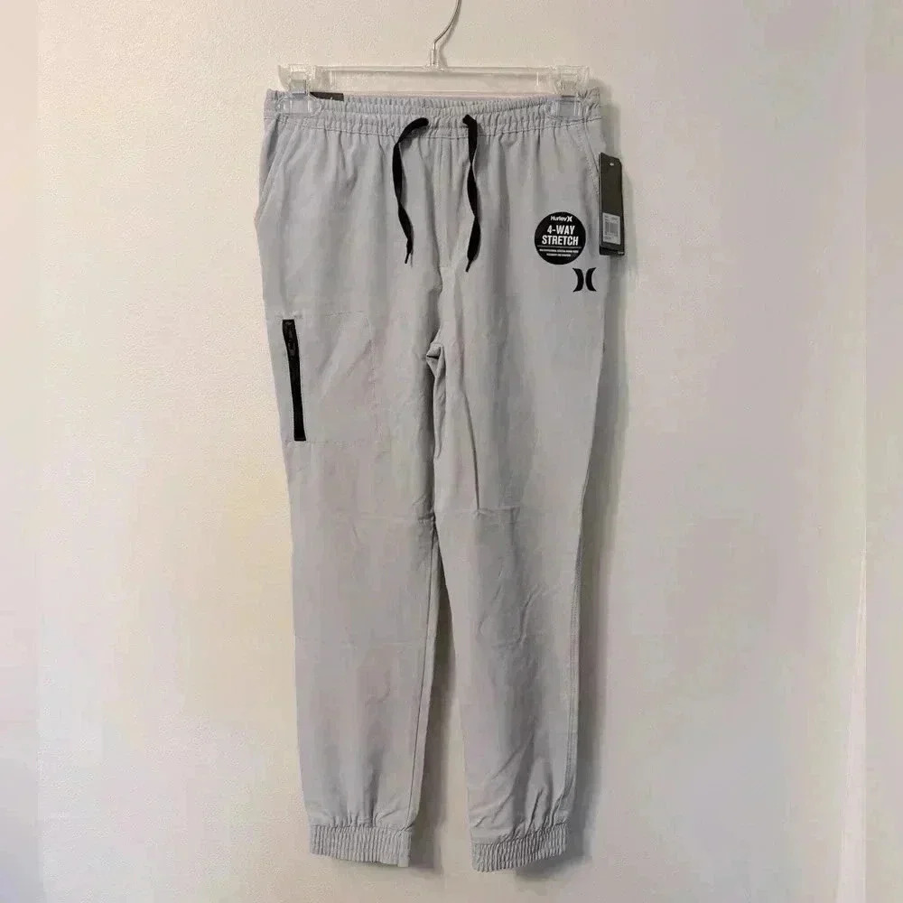 Boy’s Hurley Phantom Dri-Fit Jogger Pants - Wolf Gray NWT